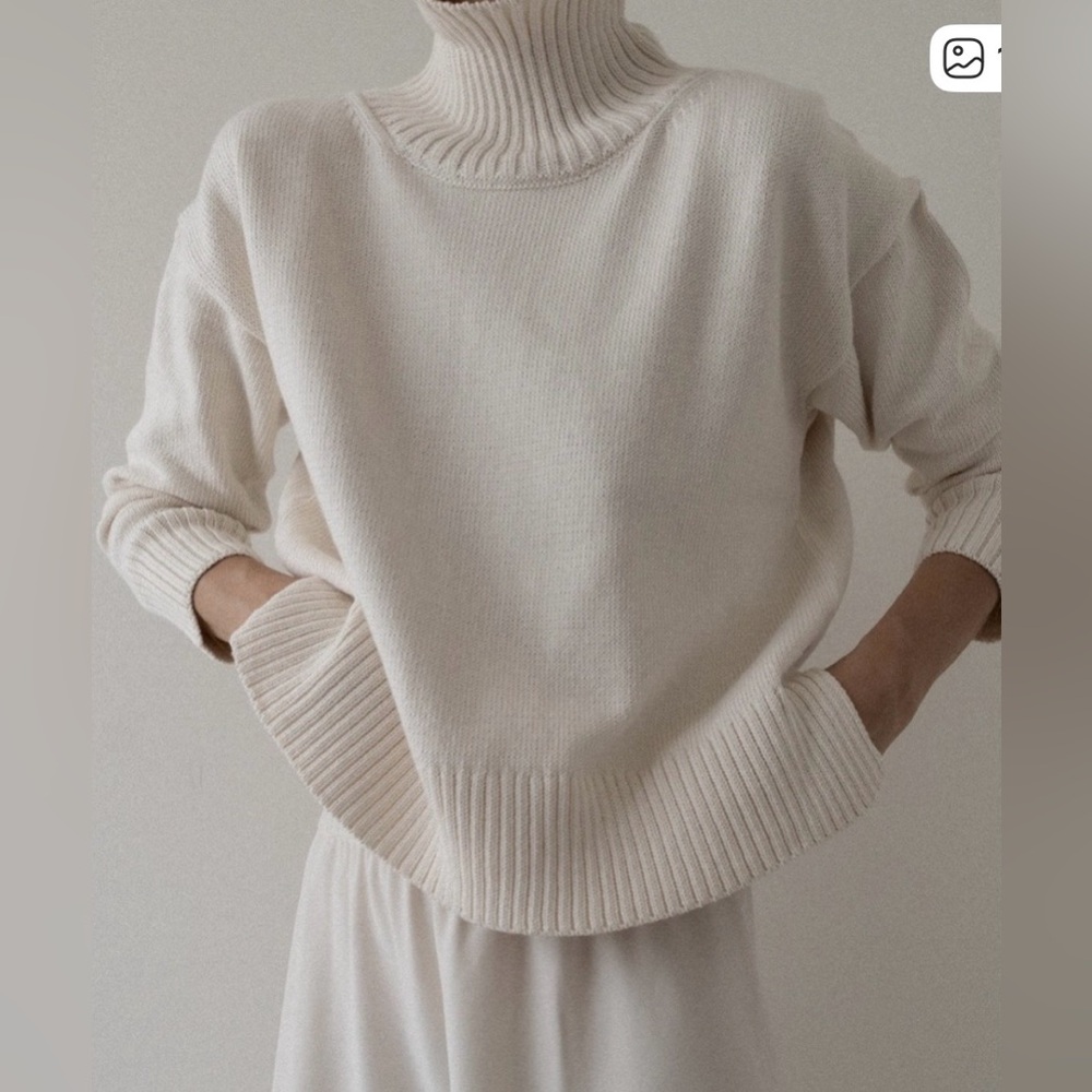 Laude the Label Totto Mock Turtleneck Sweater